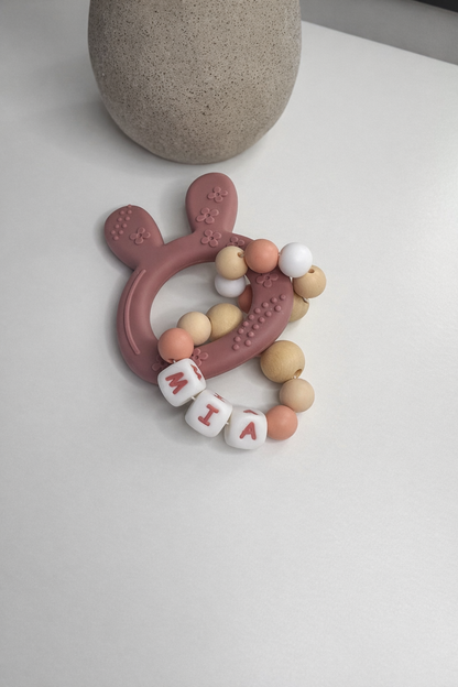 Soft Bunny Teether – Personalised Baby Gift (Copy) (Copy)
