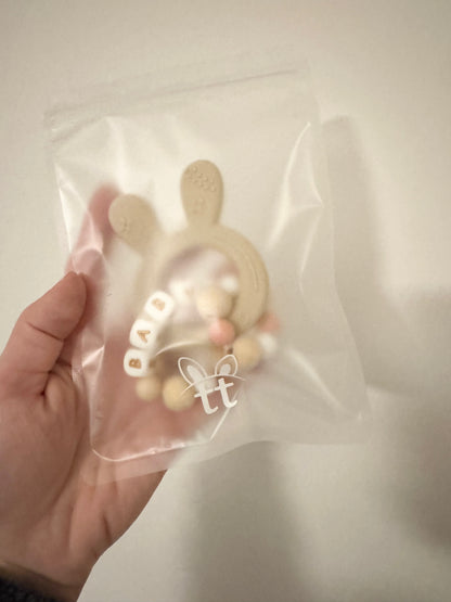 Soft Bunny Teether – Personalised Baby Gift (Copy) (Copy) (Copy)