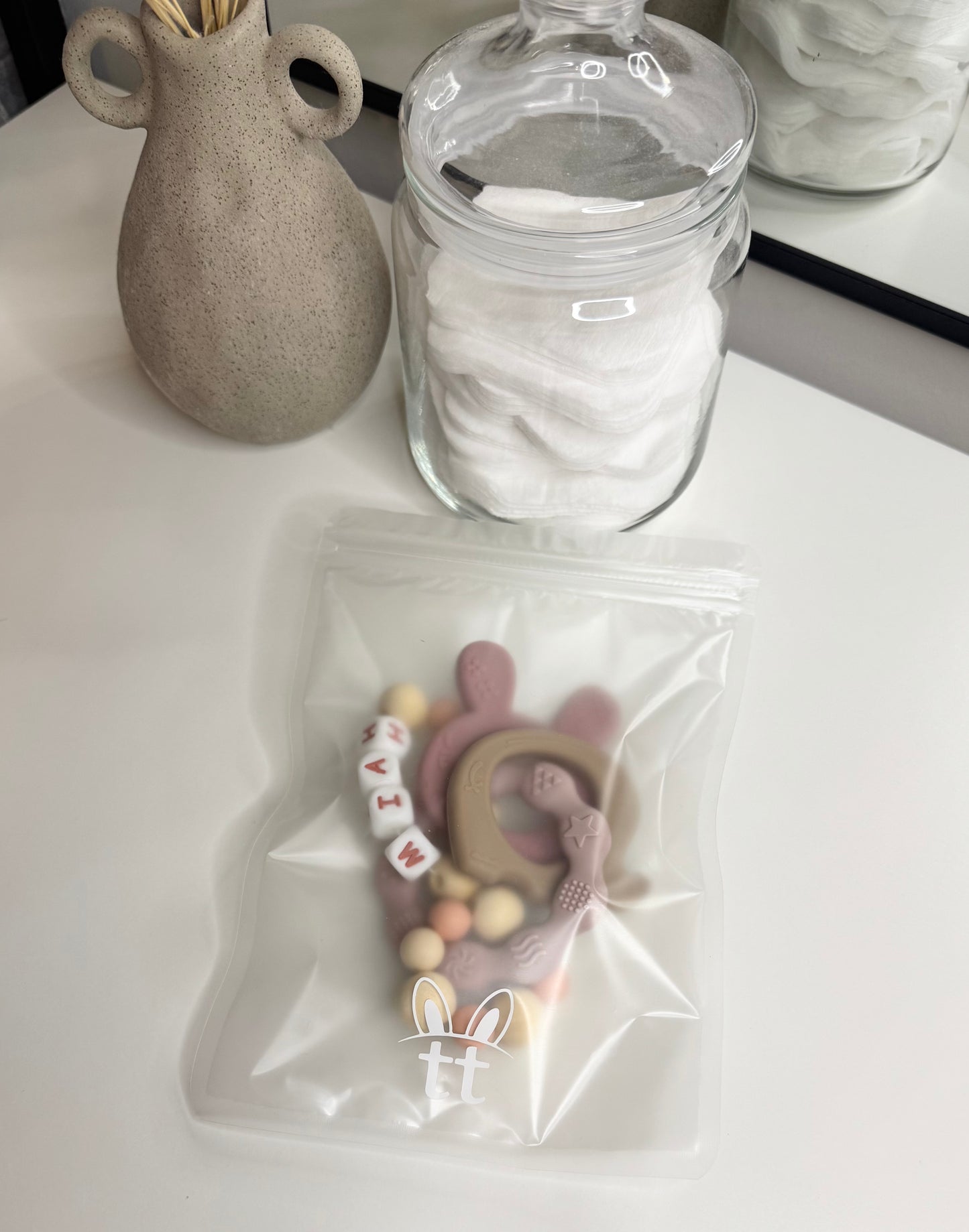 Soft Bunny Teether – Personalised Baby Gift (Copy) (Copy)